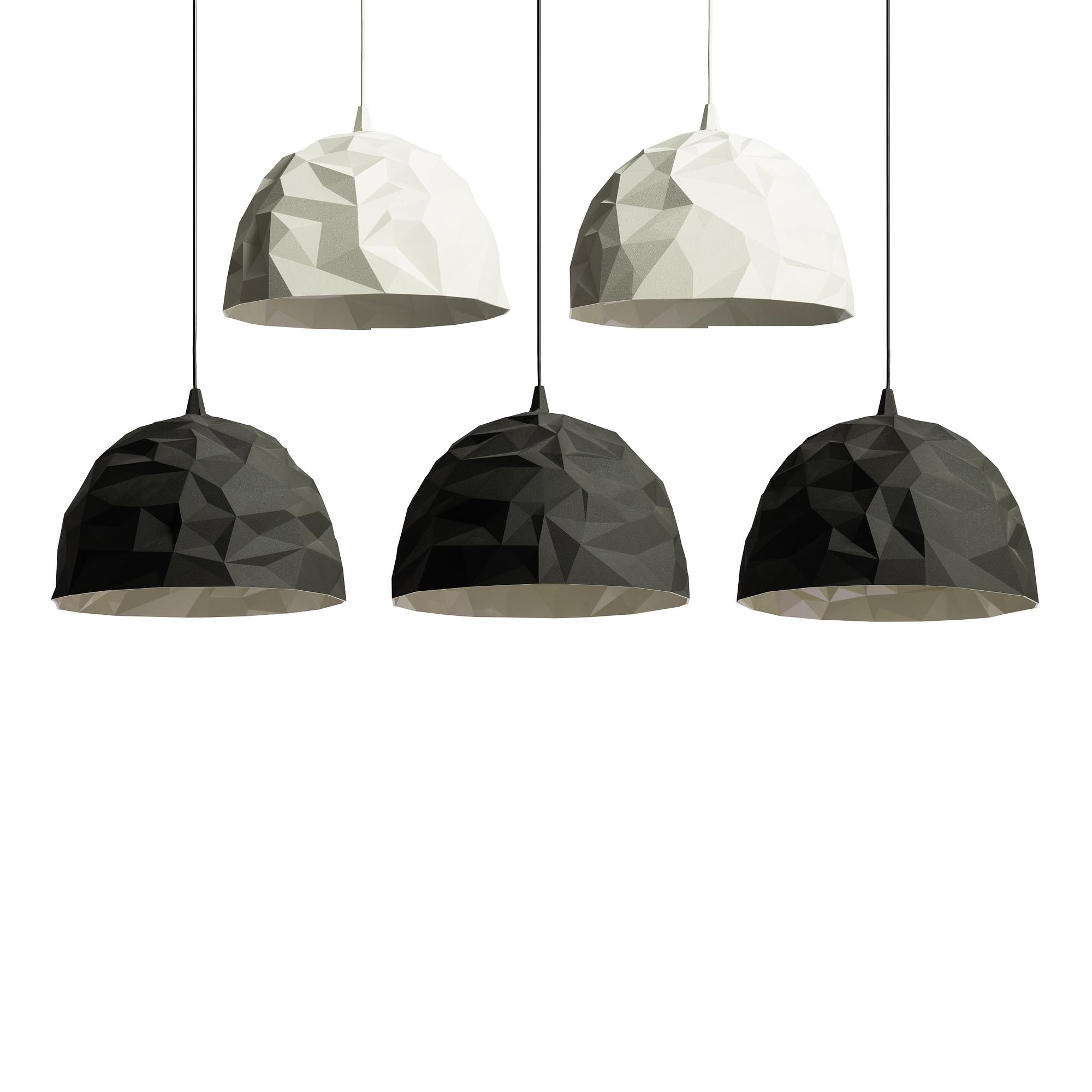 Ludovica Serafini & Roberto Palomba, Five 2Rock pendants', Diesel/Foscarini.