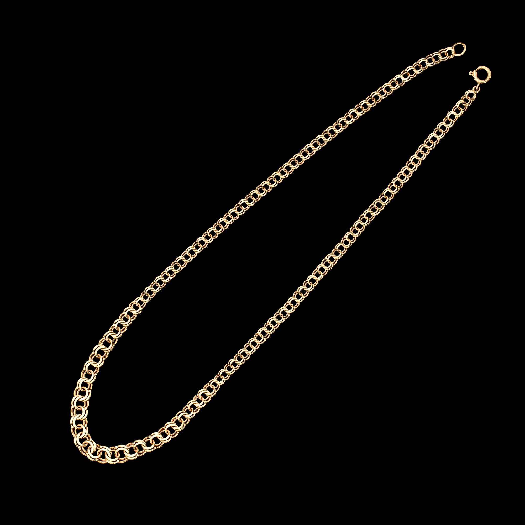 COLLIER, 18K guld, svenska stämplar 1966. Vikt ca 15 g.
