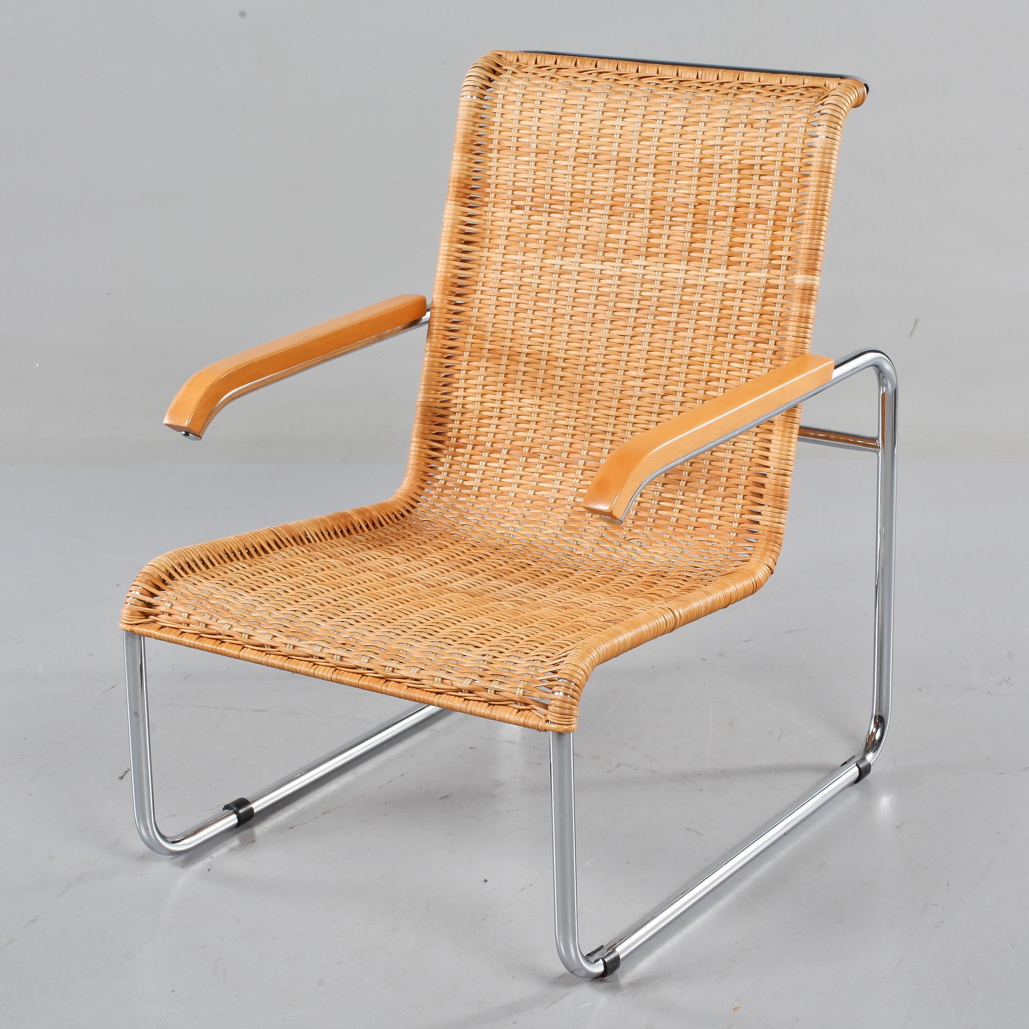 FÅTÖLJ, efter Marcel Breuer, Italien, 1970/80-tal.