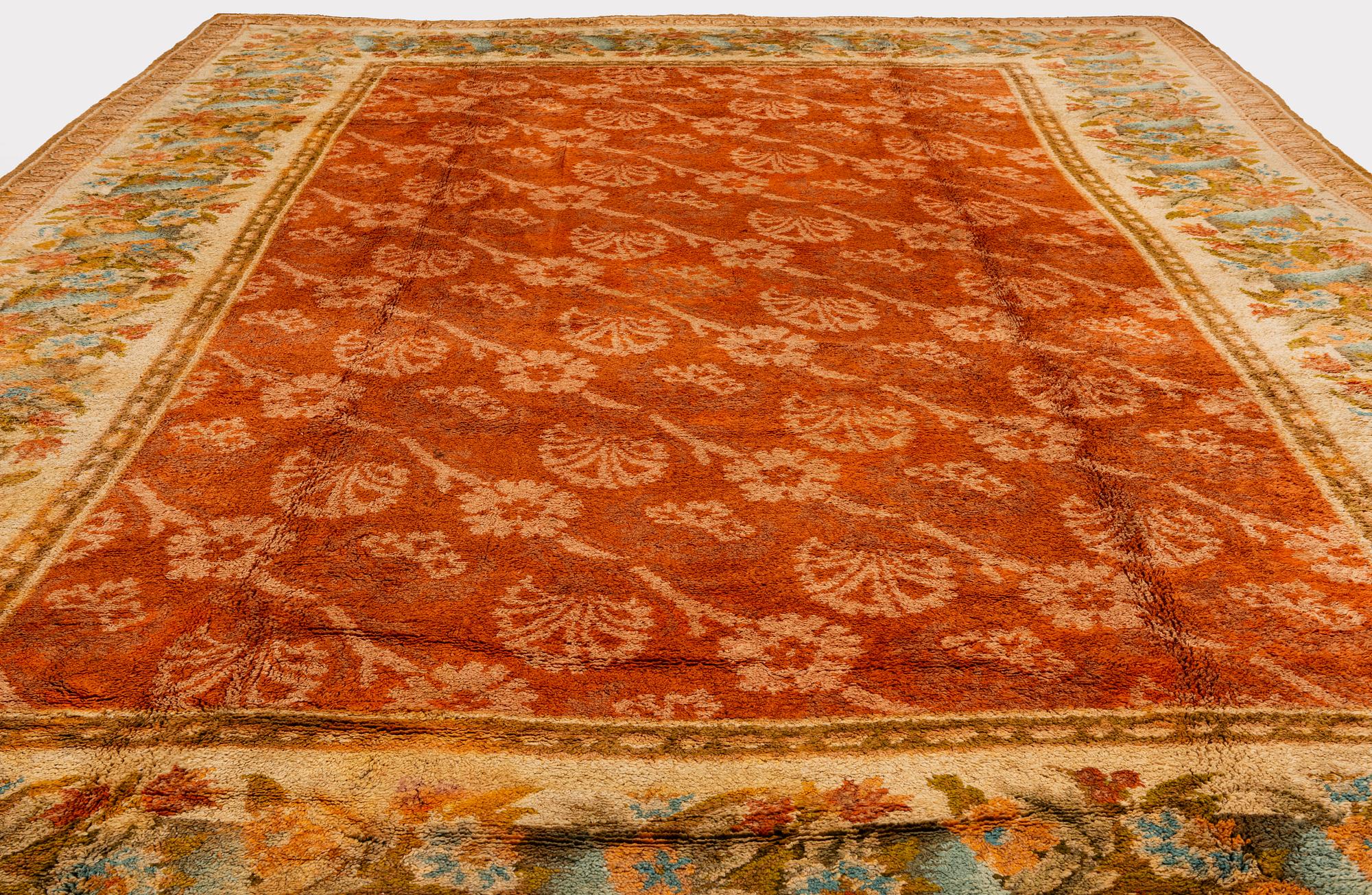 Carpet, antique European Savonnerie, approx. 634 x 433 cm.