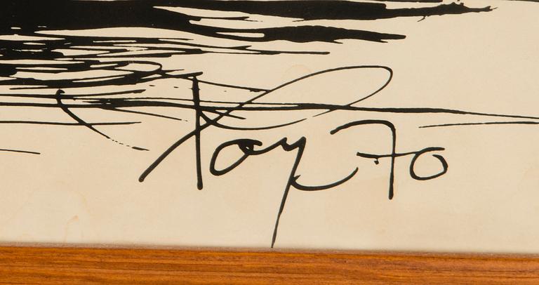 TAPIO (ROY) VILPPONEN, painokuva, signeerattu ja päivätty -70.