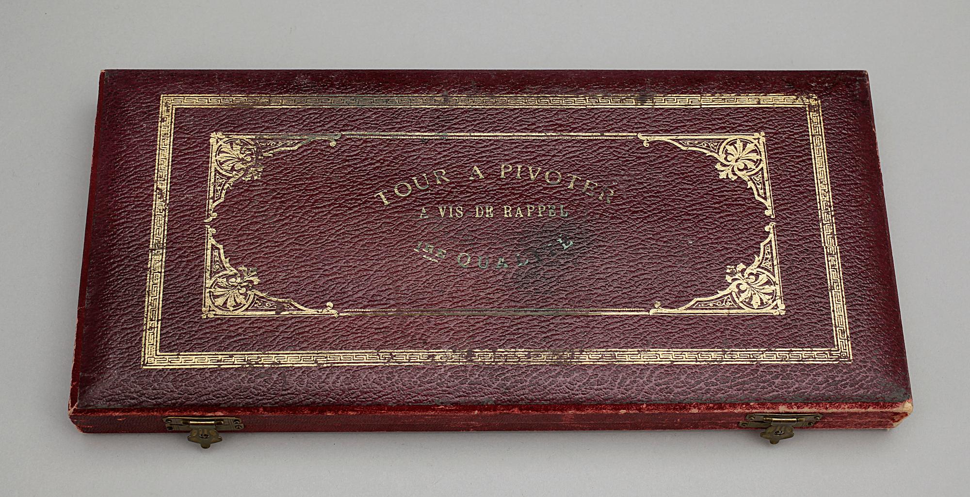 URMAKARVERKTYG, 5 delar, Tour a Pivoter A Vis De Rappel, Schweiz, omkring 1900.