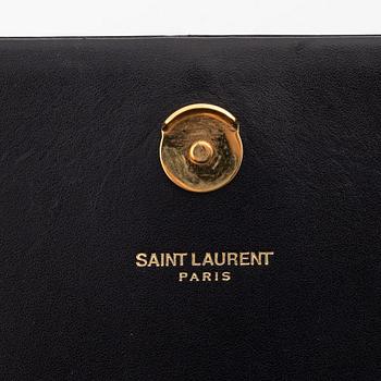 Yves Saint Laurent, a black leather 'Kate Medium' clutch,.