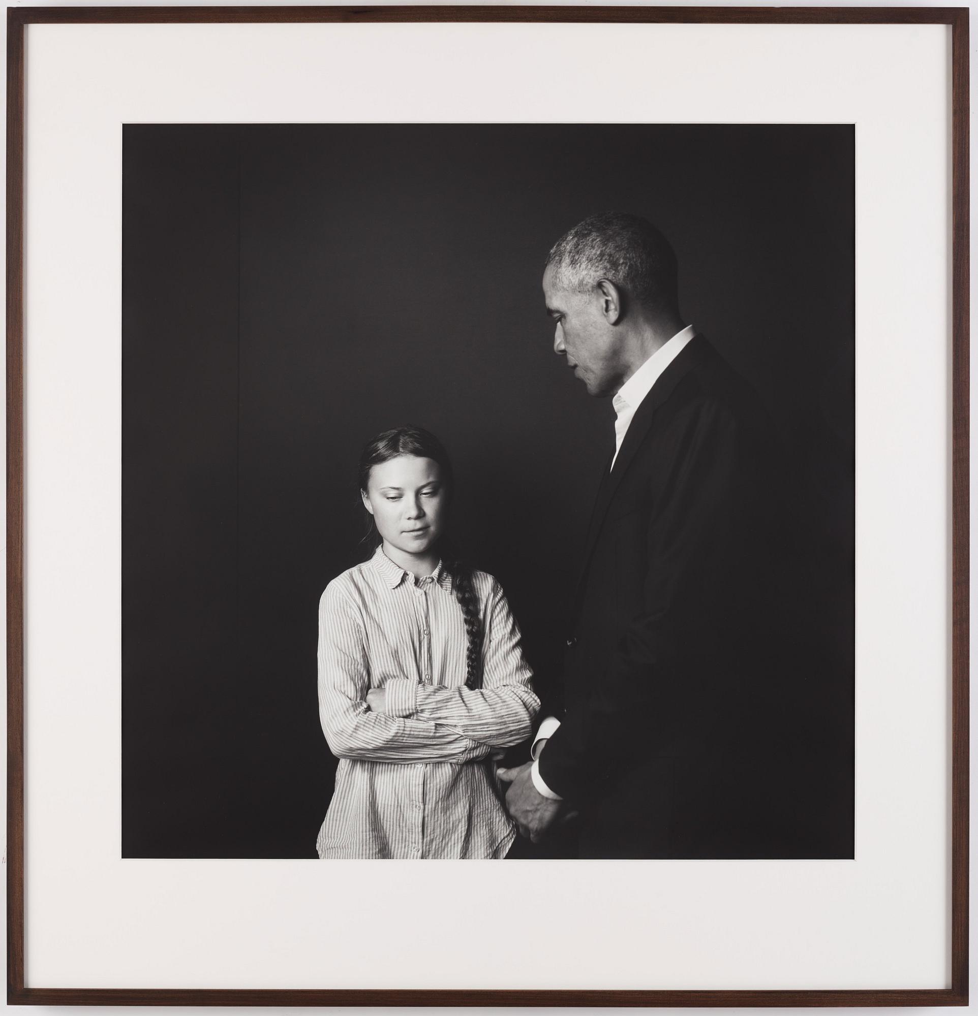 Max Modén, "Greta Thunberg and Barack Obama
at the Grand Hotel", 2019.