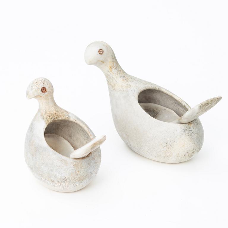 Lars Pirak, A pair of salt cellars, signed.