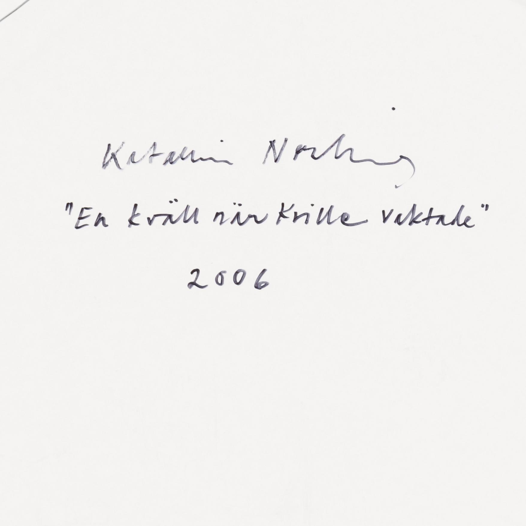 KATARINA NORLING, gouache och collage på papper. Signerad och daterad 2006 a tergo.