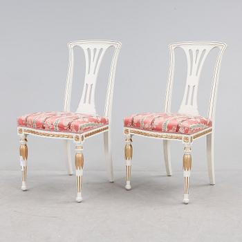 STOLAR, ett par, gustaviansk stil,  AB Gustaf Flinta, Hedmora, 1927.