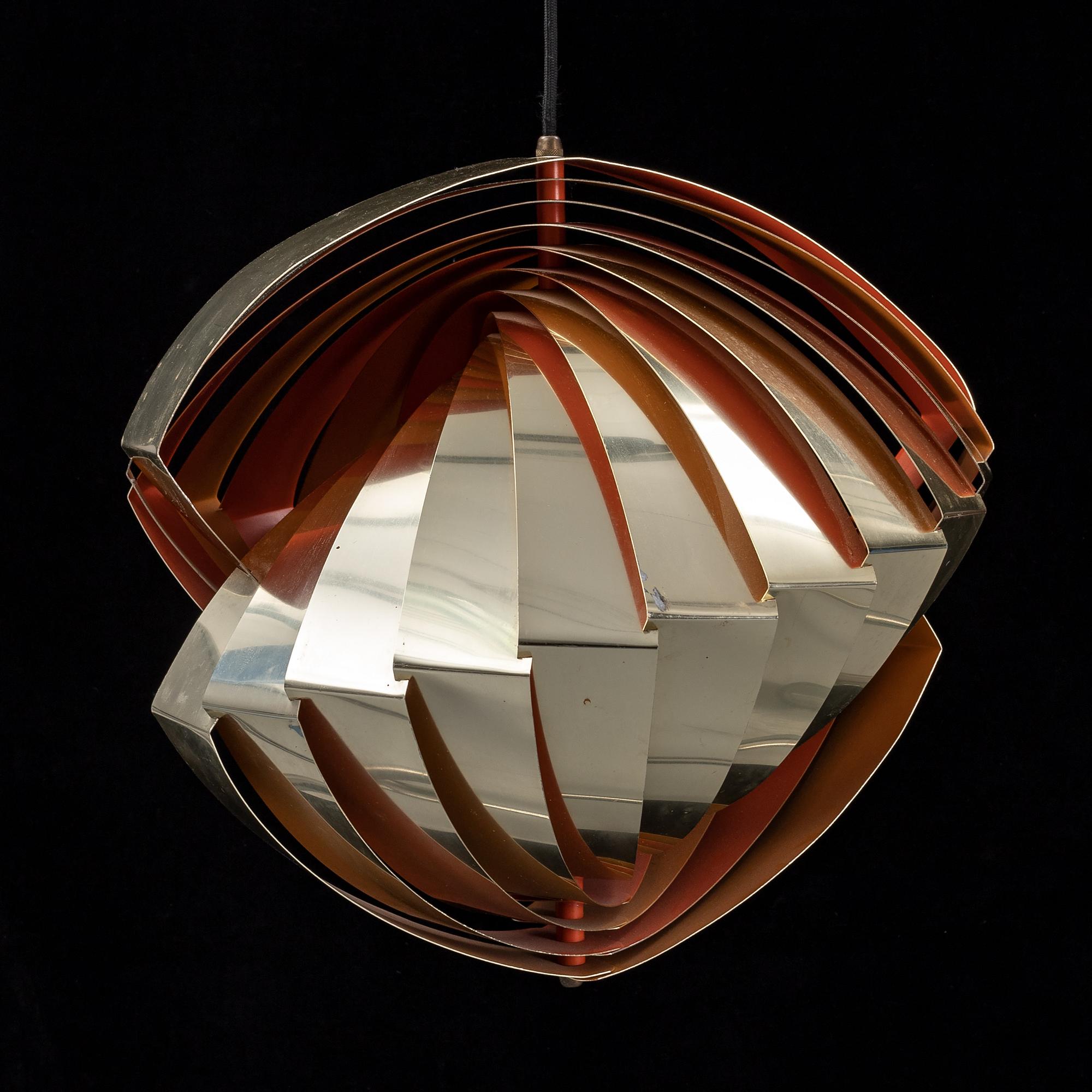 A 'Konkylie' ceiling light by Louis Weisdorf.