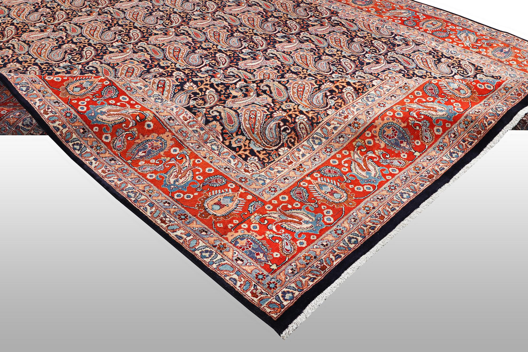 A carpet, Kashmar 393 x 299 cm.