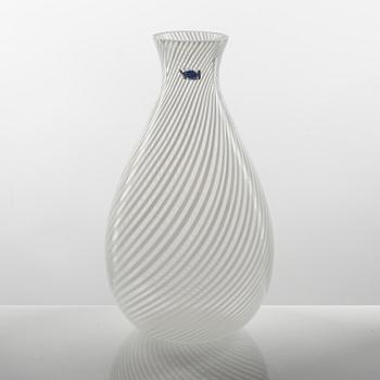Oiva Toikka, a 'Tellervo' glass vase, Nuutajärvi Postipankki, Finland, and a glass bowl by Åsa Brandt.