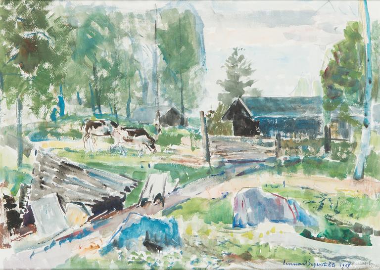 Lennart Segerstråle, watercolour, signed and dated 1965.