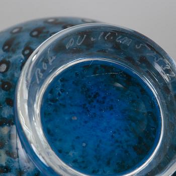 BERTIL VALLIEN, a glass bowl and two vases, Kosta Boda. Signed.