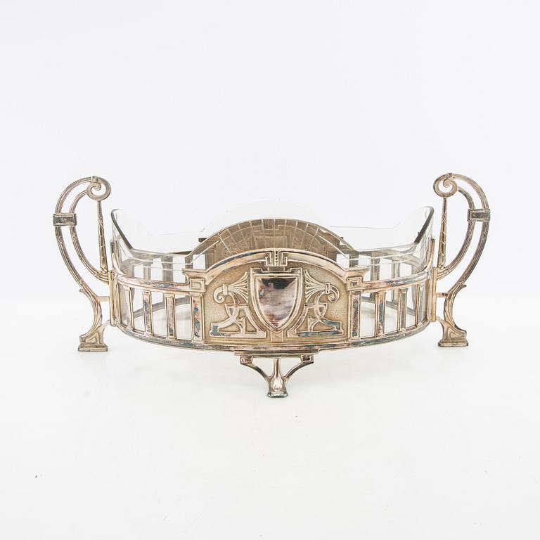 Jardinière, 1920s, silver-plated.