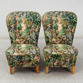 A pair of 1930s-40s easy chairs.