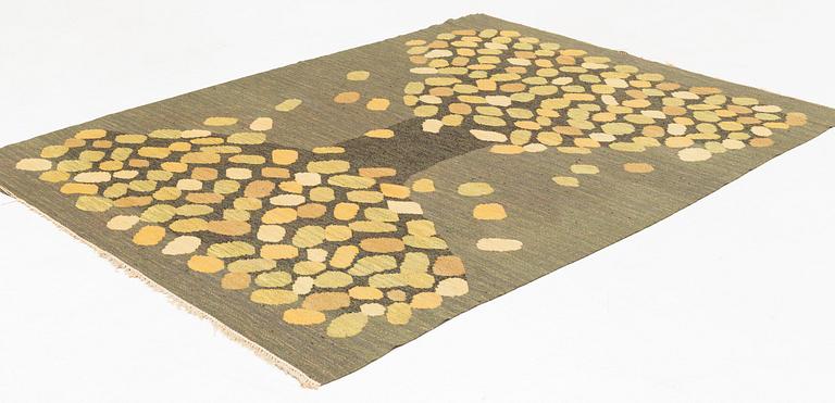 Brita Grahn, a carpet, flat weave, ca 234 x 177 cm, signed BG.