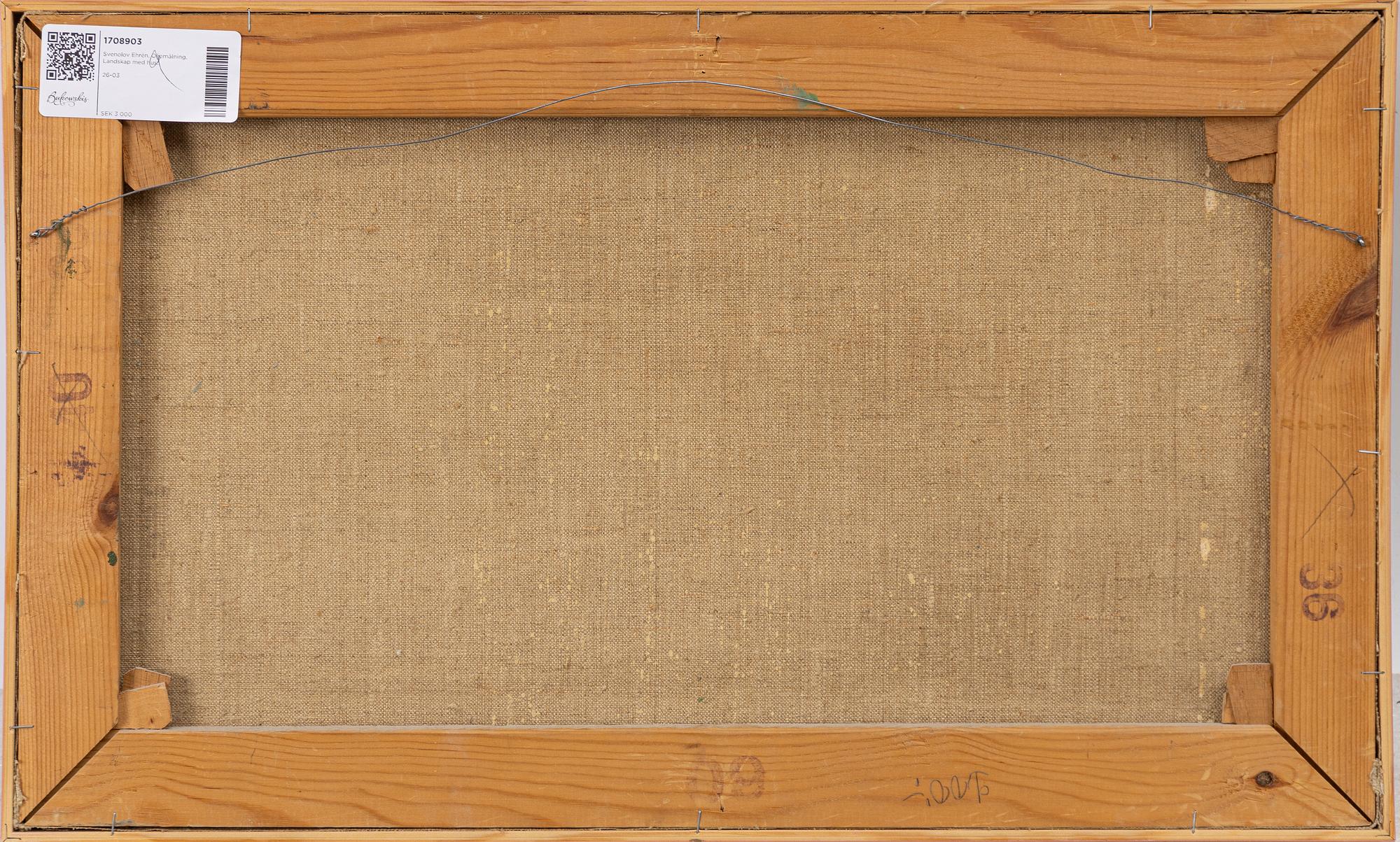 Svenolov Ehrén, Coastal landscape with fishing hut.