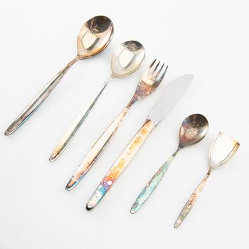 Karl Meyer, bestick, 52 delar, sterlingsilver, Modell 4100, WMF, Geislingen 1950-tal.