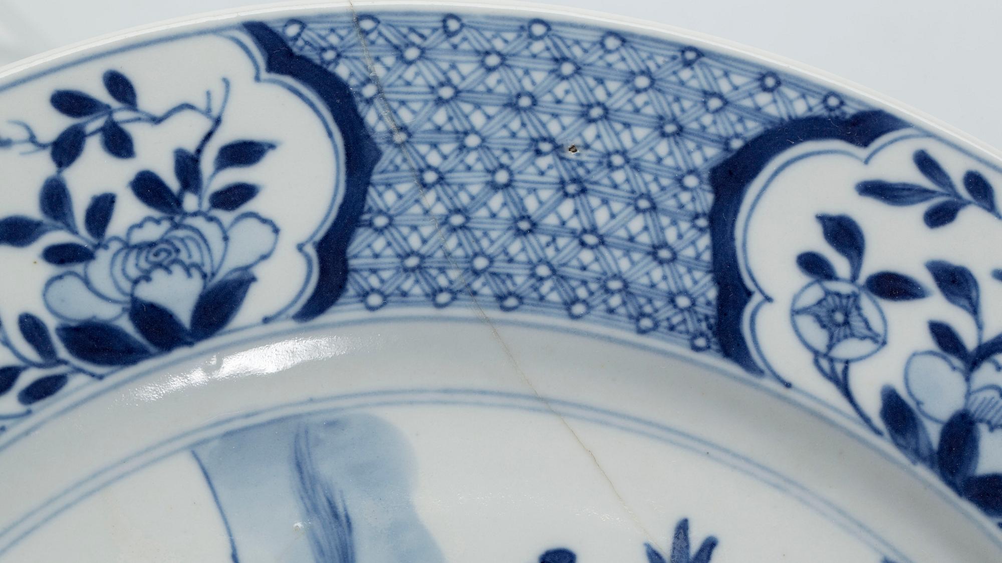 FAT, 2 stycken, porslin, Kina Kangxi samt Qianlong.