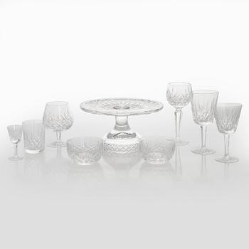 Glass set, crystal, Waterford 1960s/1970s.