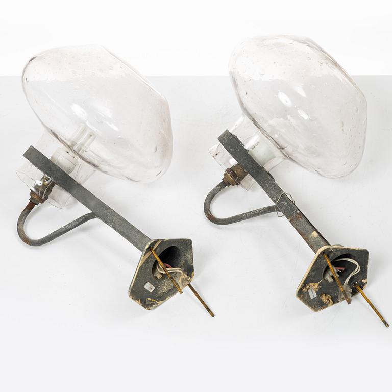 Vägglampor, ett par, Swedish Modern, ASEA, 1900-talets mitt.