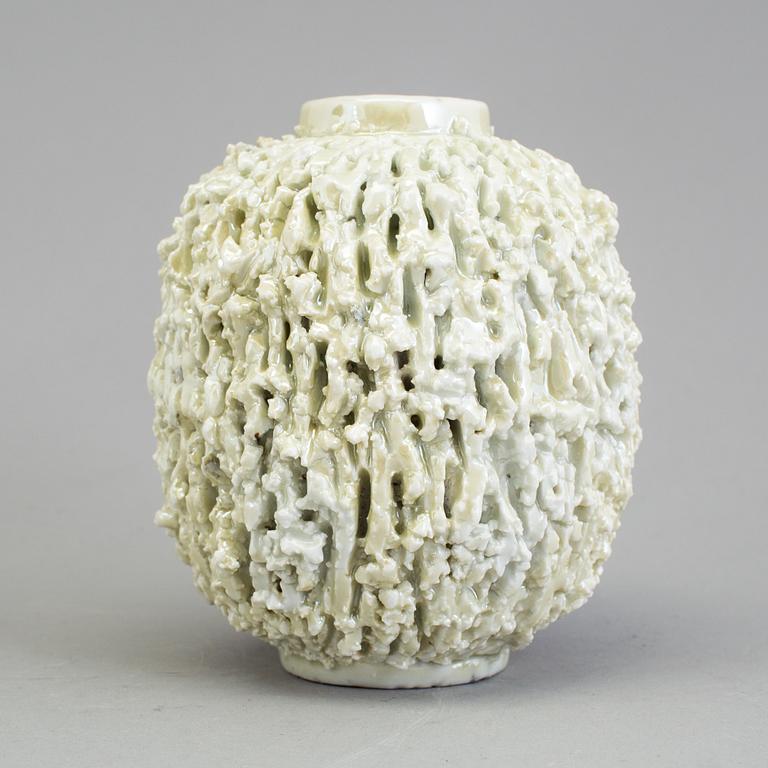 A stoneware "Hedgehog" vase, Gunnar Nylund for Rörstrand.
