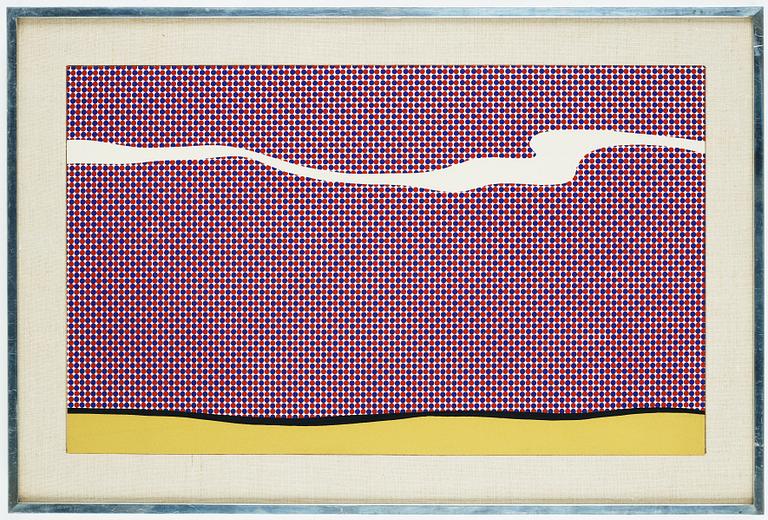 Roy Lichtenstein, "Landscape I" from "Ten Landscapes".