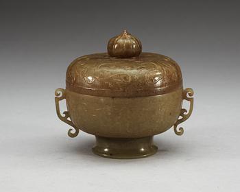 An archaistic jar with cover, China.