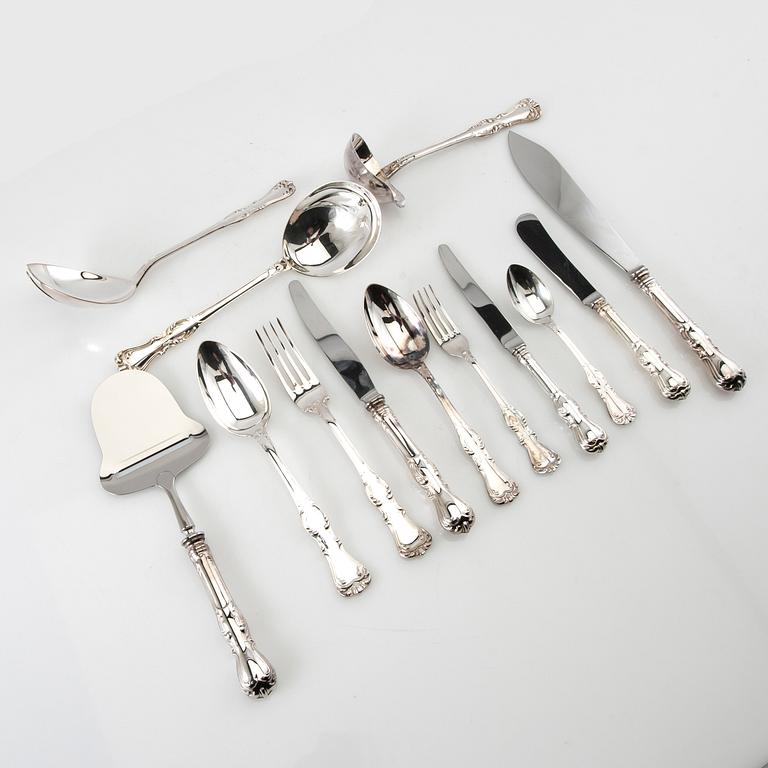 Cutlery 91 dlr "Prince Albert" silver GAB Eskilstuna 1976-1996.