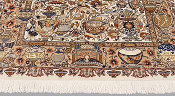 A carpet, Figural Kashmar, ca 295 
x 200 cm.