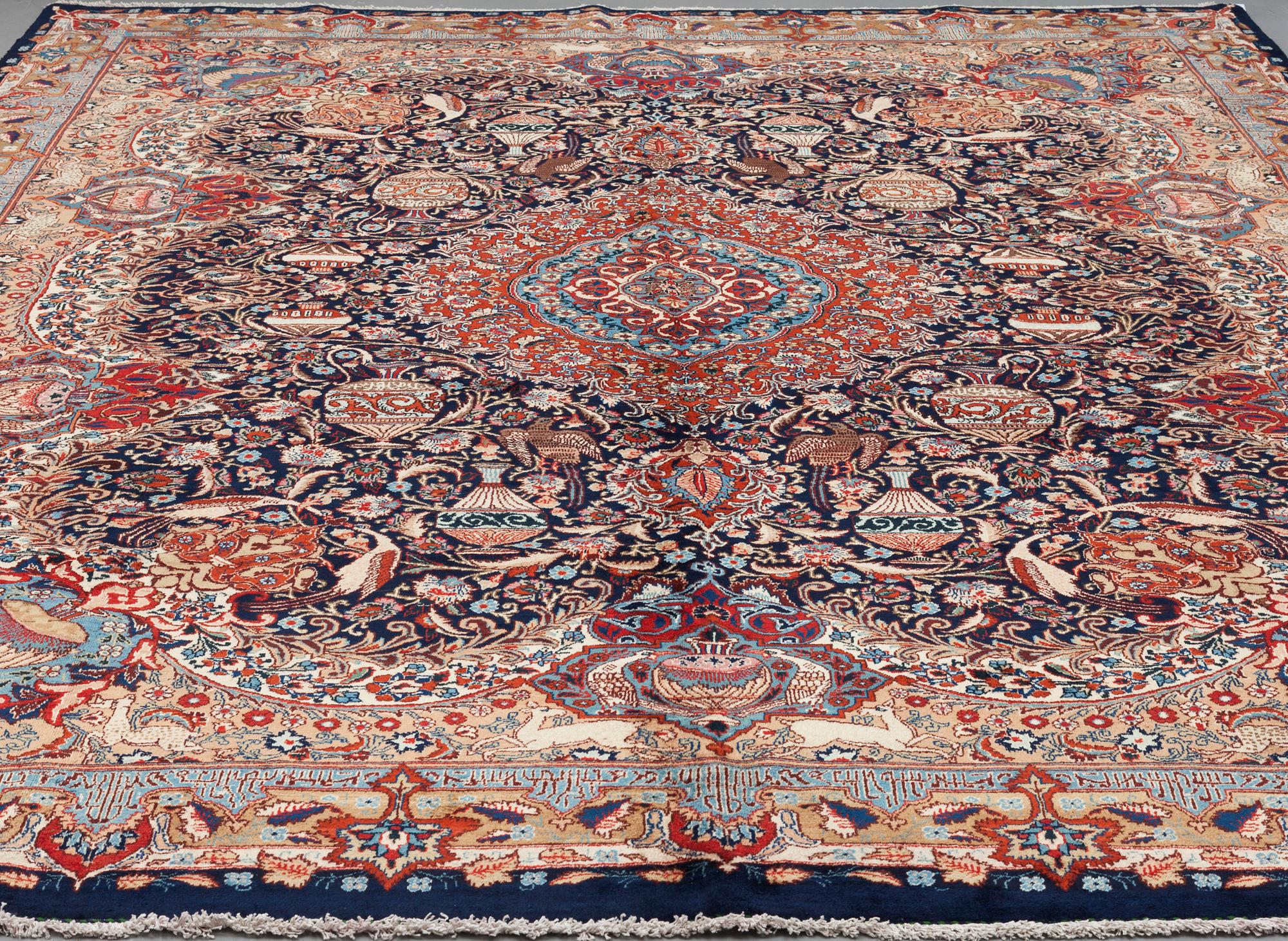 A CARPET, Kashmar, around 379 x 293 cm.