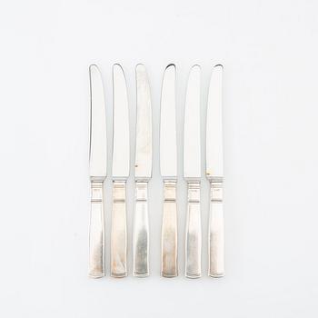 Jacob Ängman, bestick 18 dlr "Rosenholm" silver, GAB Stockholm 1959-1965.