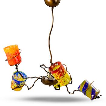 309. TAKLAMPA, "Gotodario/5", Goti Luminosi-serien, Barovier&Toso, Murano, Italien, 1995-2008.