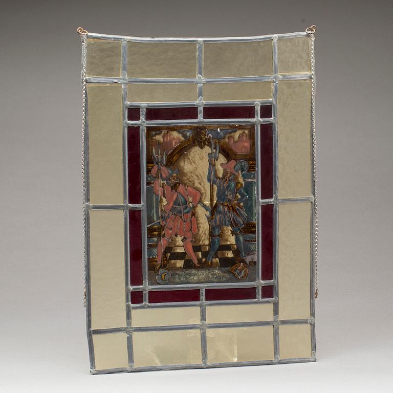 GLASMÅLNING, troligen Danmark, 1900-talets första hälft.