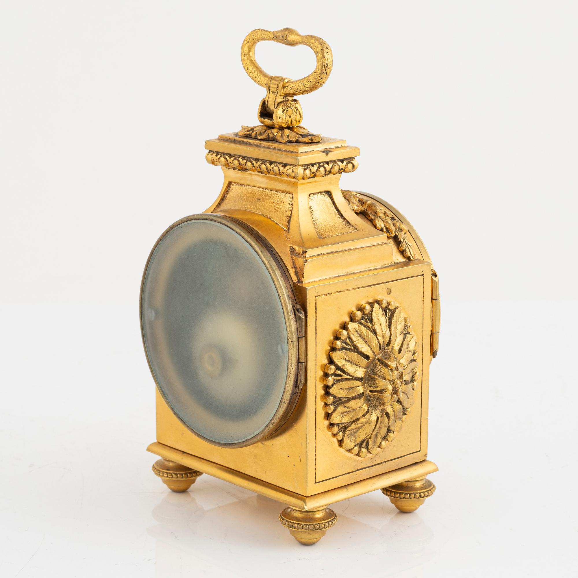 A Louis XVI-style Officer's clock, around 1900.