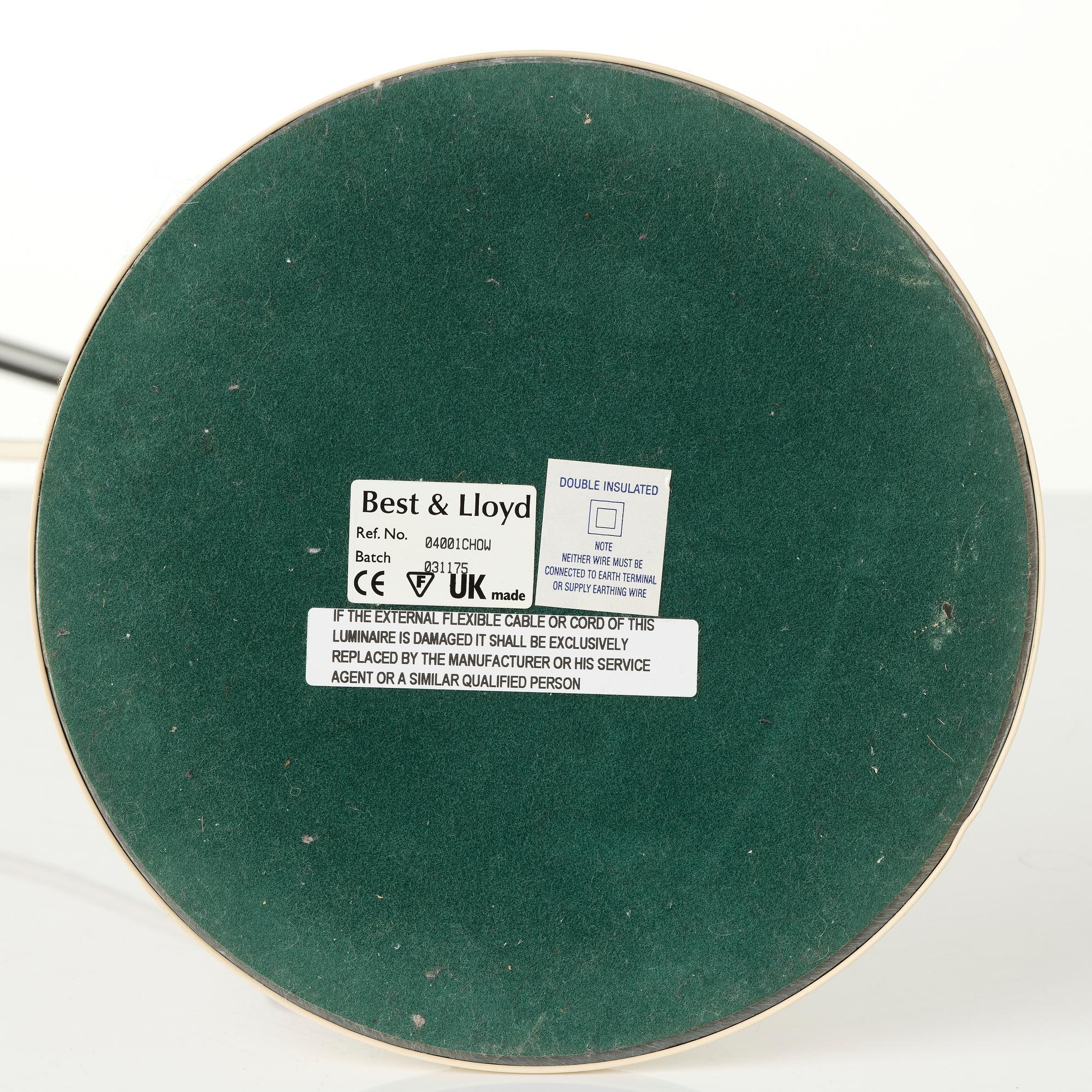 Robert Dudley Best, bordslampa, "Bestlite BL1", Best& Lloyd.