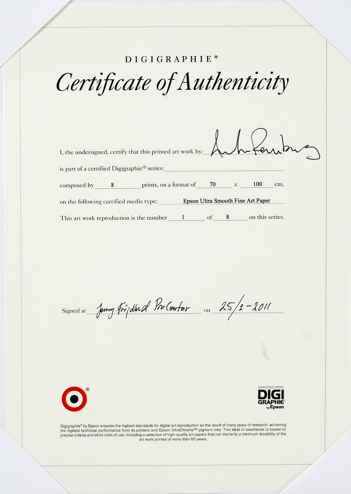 ANTON RENBORG, fotografi, sign, numr o dat 1/8, 2011.
