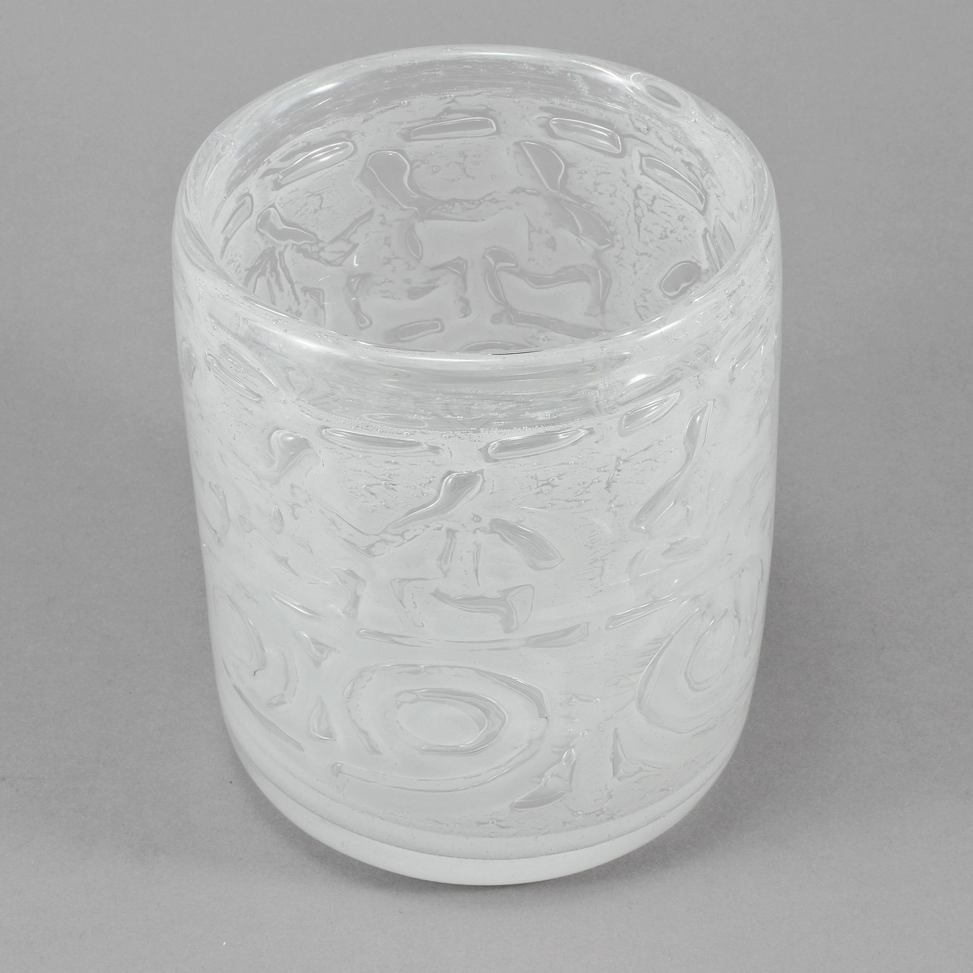 VAS, glas, "Thalatta", Bengt Edenfalk, Skrufs glasbruk.