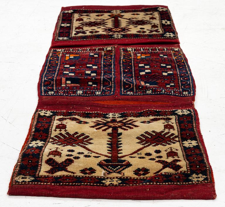 A semi-antique saddlebag, Soma/Bergama area, Western Anatolia, c. 124 x 46 cm.