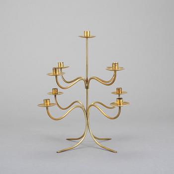 KANDELABER, mässing, modell 2454, Josef Frank för Firma Svenskt Tenn, 1900-tal.