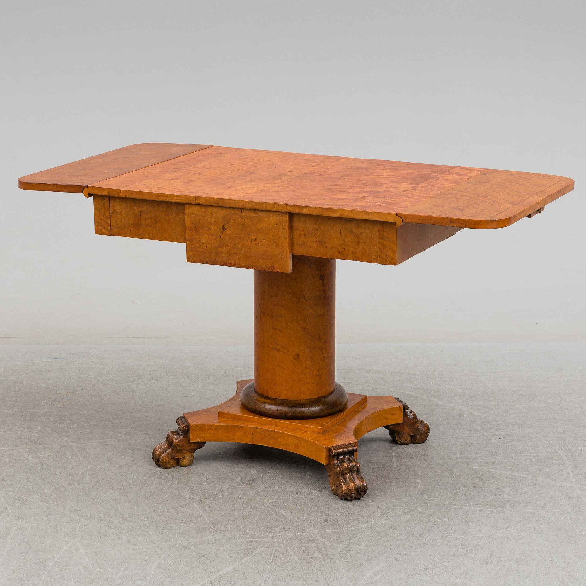 A Swedish empire table, first half of the 19th century.