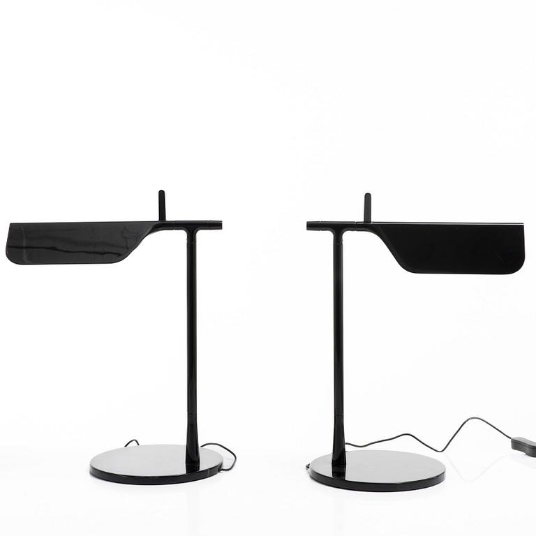 Table lamps, a pair, "Tab T", Flos.
