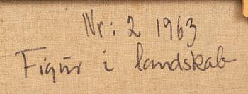 Poul Janus Ipsen, oil on canvas signed and dated 1963.