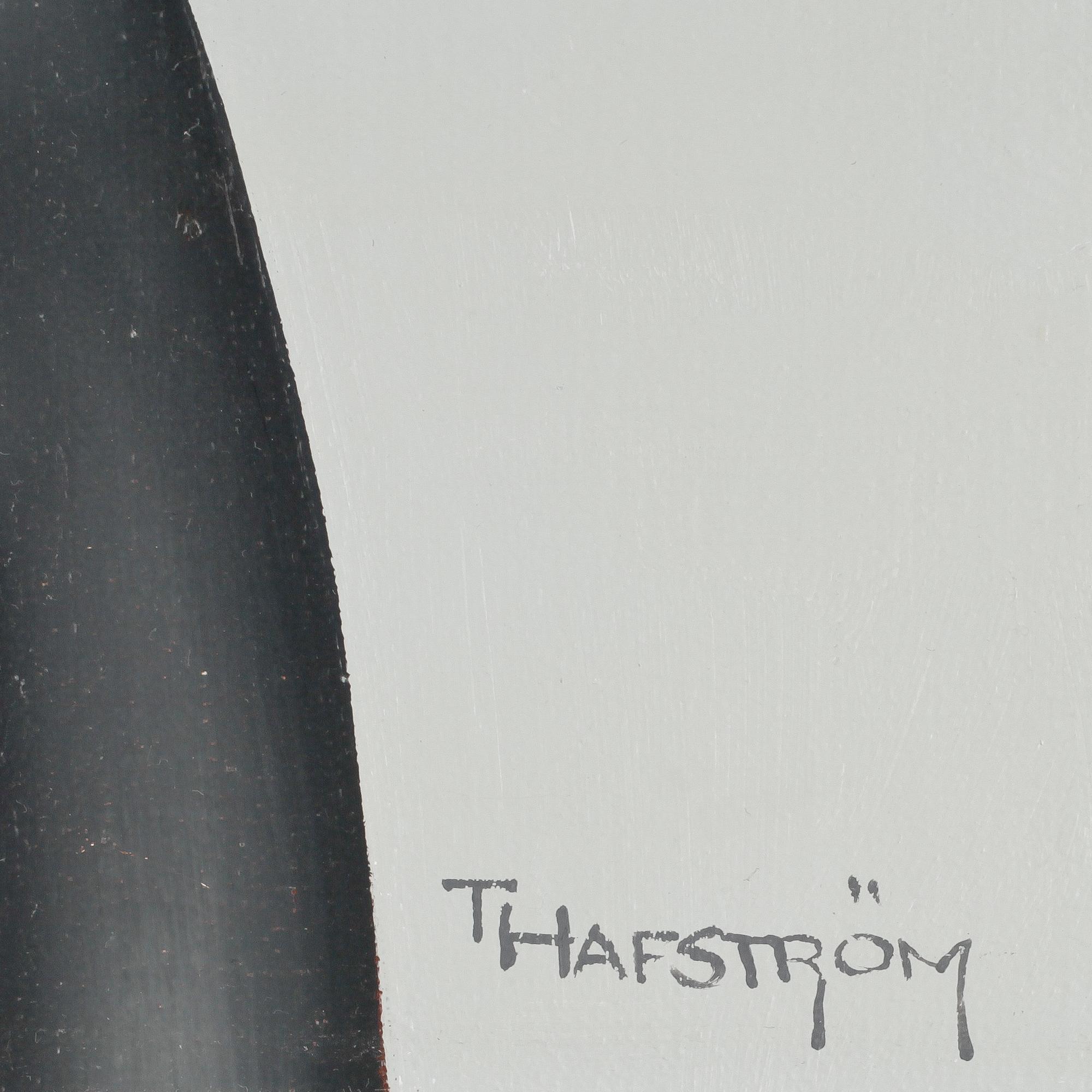 THOMAS HAFSTRÖM, acryl på duk. Sign.