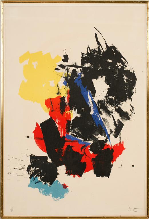JEAN MIOTTE, färglitografi, sign, numr 63/75.