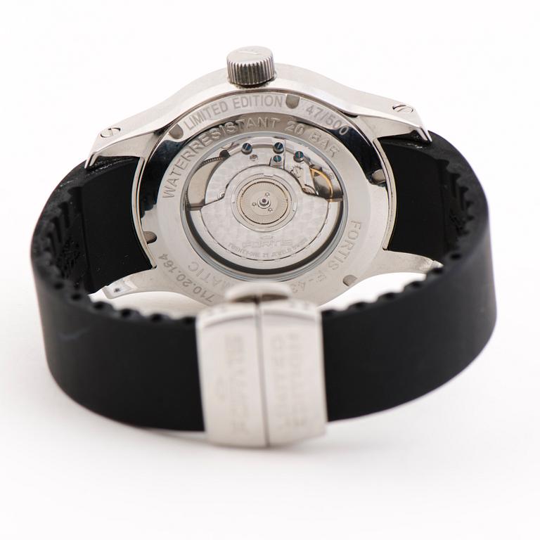 FORTIS, Jumping Hour, wristwatch, 43 mm.