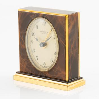 Hermès, table clock, 46 x 54 x 15 mm.