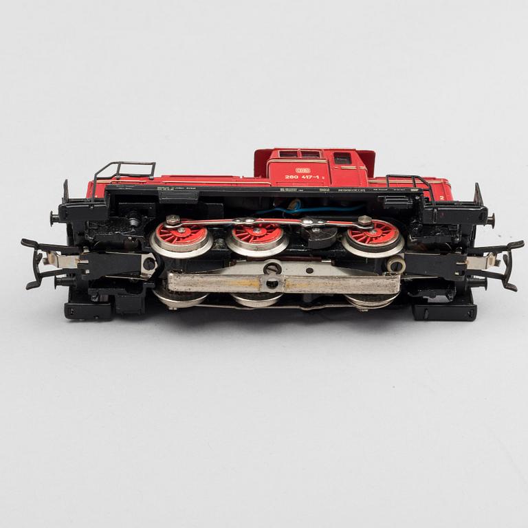 MÄRKLIN, samling lok och vagnar, 1900-talets andra hälft.