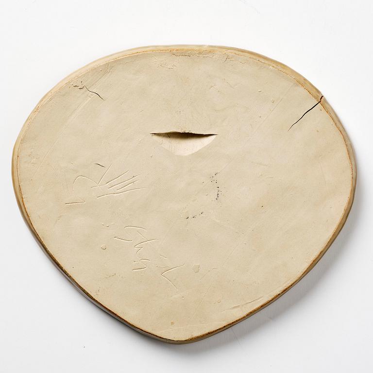 Stig Lindberg, a stoneware wall sculpture, Gustavsberg Studio ca 1960.
