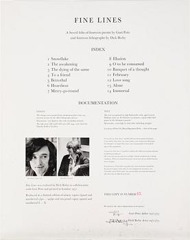 DICK BIXBY, mapp med 12 st litografier, signerade, bär numrering 82.