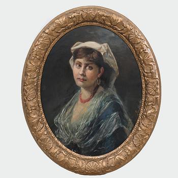 Unknown artist, 19th/20th century, Portrait of an unknown woman.